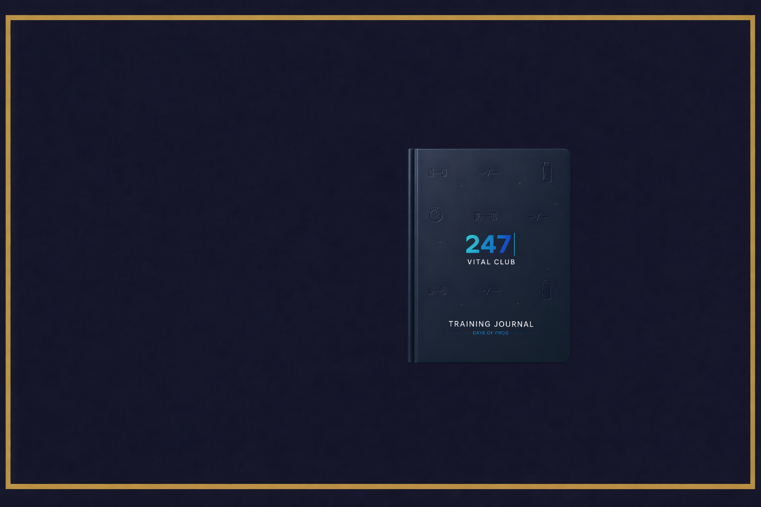 Custom A5 Training Journal met logo voor fitnessclubs